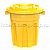 Мусорный бак универсальный 60 л желтый