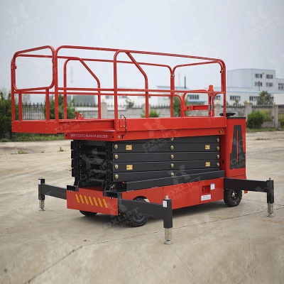 Самоходный ножничный подъемник QZ-030-110 WD OXLIFT 11000 мм 300 кг