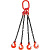 Строп цепной BARA — RUS 4СЦ г/п 31,5 т 10,0 м с самозакрывающимися 
крюками